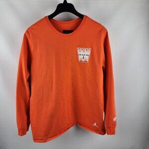 Air Jordan Mens T-Shirt XXL Orange Heavyweight Wordmark 85 Tee AV4770-819